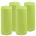 Nexos Set de lumânări , 25 cm, Ø 10 cm, verde deschis, 4 buc (DK47145_SL04)