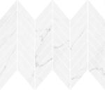 Cersanit Dekorlap, Cersanit MARINEL WHITE CHEVRON MOSAIC GLOSSY 29, 8X25, 5 - mozaikkeramia