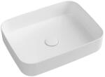 SAPHO Mosdó, Sapho INFINITY RECTANGLE 10NF65050-2L kerámiamosdó, 50x36cm, matt fehér - mozaikkeramia