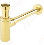 Ferro Mosdó szifon, Ferro ROTONDO S282G hengeres búraszifon G5/4x32 mm, gold