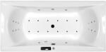 M-Acryl Hidromasszázs kád, M-Acryl Amanda 180x80, Wellness Premium Plus 28 fúvókás elektronikus - mozaikkeramia