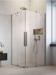 Radaway Zuhanykabin, Radaway Furo Brushed Nickel KDD szögletes zuhanykabin 100x80 átlátszó - mozaikkeramia
