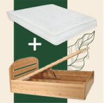 Etsberger Anikó fenyő ágyneműtartós ágy 160 + kemény 160x200 matraccal