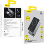 Blavec Power Bank 5000mAh BJ01 Ultra Slim - Typ C - 22, 5W magnetyczny Magsafe 3 w 1 (PBBJ01-MC5G) szary