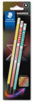STAEDTLER Grafitceruza készlet, HB, STAEDTLER Norix® 181, 3 különböző szín (TS181HBBK3) (TS181HBBK3)