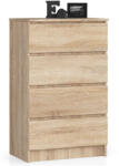 AKORD CLP K60 Komód Laminált Sonoma Tölgy 4 Fiókos