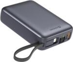 SWISSTEN 20000 mAh integrált USB-C és Lightning kábelekkel, ezüstszürke (22013945)
