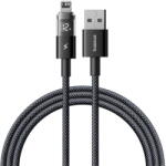 Baseus Cablu de Date cu Afisaj Digital, USB la Lightning, 2.4A, 1m - Cosmic Black (P10382700121-00) - vexio