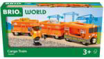 BRIO World 3 Szerelvényes Tehervonat 6 db Narancssárga