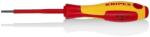 KNIPEX Отвертка шлиц 2.5, VDE 1000V жълто-червена ръкохватка 177мм, Knipex (K982025)
