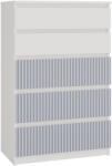 Nidilio MIX M5 ARTEO Komód - 109, 70 x 109.5 x 40 cm, Fehér/Kék