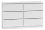 Nidilio M6 120 2X3 Komód - Fehér
