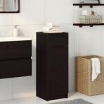 vidaXL Шкаф за баня Черен дъб 32 х 34 х 90 см Инженерна дървесина (863419)