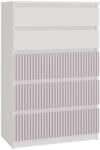 Nidilio MIX M5 ARTEO Komód - 109, 70 x 109.5 x 40 cm, Fehér/Rózsaszín