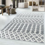 Pisa Geometriai Szőnyeg - Szürke-Fehér - 80x250 cm (PISA802504710GREY)
