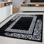  Elegáns Görögmintás Szőnyeg - Fekete-Fehér - 80x300 cm (752199)