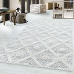 Pisa Geometrikus Szőnyeg - Szürke-Fehér - 80x250 cm (PISA802504707GREY)
