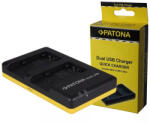  Patona Panasonic VW-VBT190 VBT-380 HC-V757 Dual-töltő, Micro USB