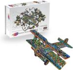 Eureka EUR34664 - Kétfedelű repülőgép - 112 db-os Rainbow Fa puzzle (EUR34664)