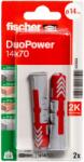 Fischer DuoPower kétkomponensű nylon dübel 14 x 70 K - csavar nélkül, bliszteres, 2 db/csomag (537655)