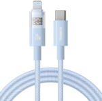 Baseus Cablu de Date cu Afisaj Digital, Type-C la Lightning, 20W, 2m - Display 2 (P10382703311-01) - Galaxy Blue (P10382703311-01)