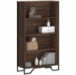 vidaXL barna tölgy színű szerelt fa könyvszekrény 80 x 31 x 137, 5 cm (848633)
