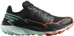 Salomon Thundercross Black/Cherry Tomato/Electric Green Férfi futócipő UK 11 Férfi futócipő