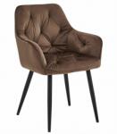  Scaun de masa JORK VELVET, maro