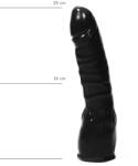 All Black Ívelt dildó All Black 20 cm