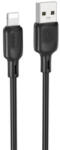 BOROFONE Bx113 Lenny Lightning Kábel 2.4a 2 Méter Fekete