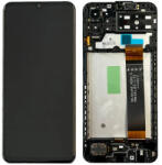 Samsung A136 Galaxy A13 5G fekete gyári LCD kijelző érintővel és kerettel