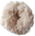 Top Choice szőrös hajgumi, beige - hajvarazs