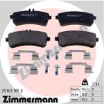 ZIMMERMANN Set placute frana ZIMMERMANN 25163.185. 3 (25163.185.3)