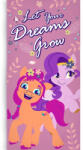 Én kicsi pónim Dreams Grow fürdőlepedő, strand törölköző 70x140cm - lord
