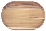Tramontina Tocator oval din lemn de tec 47.5x31.5x1.8 cm Churrasco Tramontina 13527351, fabricat in Brazilia Tocator