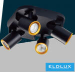 UNIVERSO Spot lámpatest 4xGU10 Max. 35w IP20 220x220x108mm Fekete/Arany (TH8805-N)