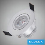 ELDLUX mini spot lámpatest 3w 4000k 270lm 30° IP20 ∅68×32mm ezüst (P-55-N) - moretti