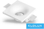 ELDLUX Gipsz süllyesztett spot lámpatest 1xGU10 120x120x45mm IP20 fehér (GS-05) - moretti