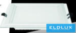 ELDLUX Négyzet alakú süllyesztett LED panel 18w 1800lm CCT/kap. 120° IP20 Fehér 220x220mm kivágás: 165x165mm (P165E-Q3C)