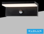 ELDLUX kürtéri fali lámpa mozgásérzékelővel 10w 1000lm 6500k IP54 fekete 210x90x82mm 3év (BS82-NF)