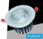 ELDLUX LED süllyestett lámpa 12w 1080lm 3000K 24° D110x73mm Kivágás: D90mm IP20 alumínium (P-90-C)