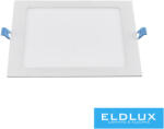 ELDLUX Négyzet alakú süllyesztett LED panel 18w 1800lm CCT/kap. 120° IP20 Fehér 225x225mm kivágás: 205x205mm 3év (P205A-Q3C)