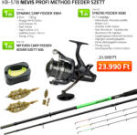 Nevis Profi Method Feeder szett Dynamic Carp Feeder 390H + Syncro Feeder 5000 nyeletõfékes orsó + Method Carp Feeder kosár szett 50g (KB-578)