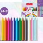 Faber-Castell Filctoll készlet 18+6db-os kastélyos Unikornis mintás 18 alap és 6 csillogó szín Faber-Castell (554221)