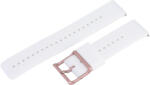  Műanyag okosóra szíj, gyorskioldós, fehér színű, normál hossz, 22 mm (9346-9)