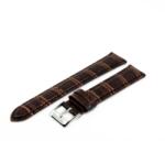  Karóra szíj, sötétbarna (krokodil mintás), 85+125/18 mm XL (6205-8)