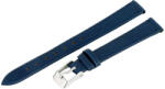  Karóra bőrszíj, kék színű, varrott 65+105 mm / 12 mm (6488-2)