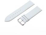  Karóra szíj, műbőr, fehér színű, 75+115/22 mm (6482-9)