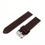  Karóra bőrszíj, varrott dizájn, barna színű, 75+115 mm/22 mm (6558-9)