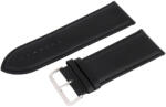  Karóra szíj, varrott és bélelt dizájn, fekete színű, 85+125 mm / 34 mm XL (6591-4)